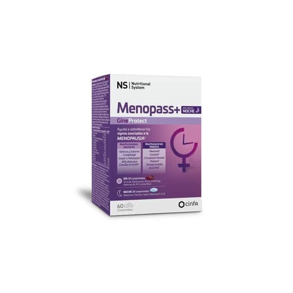 NS Gineprotect Menopass+ Refuerzo Noche 60 comprimidos