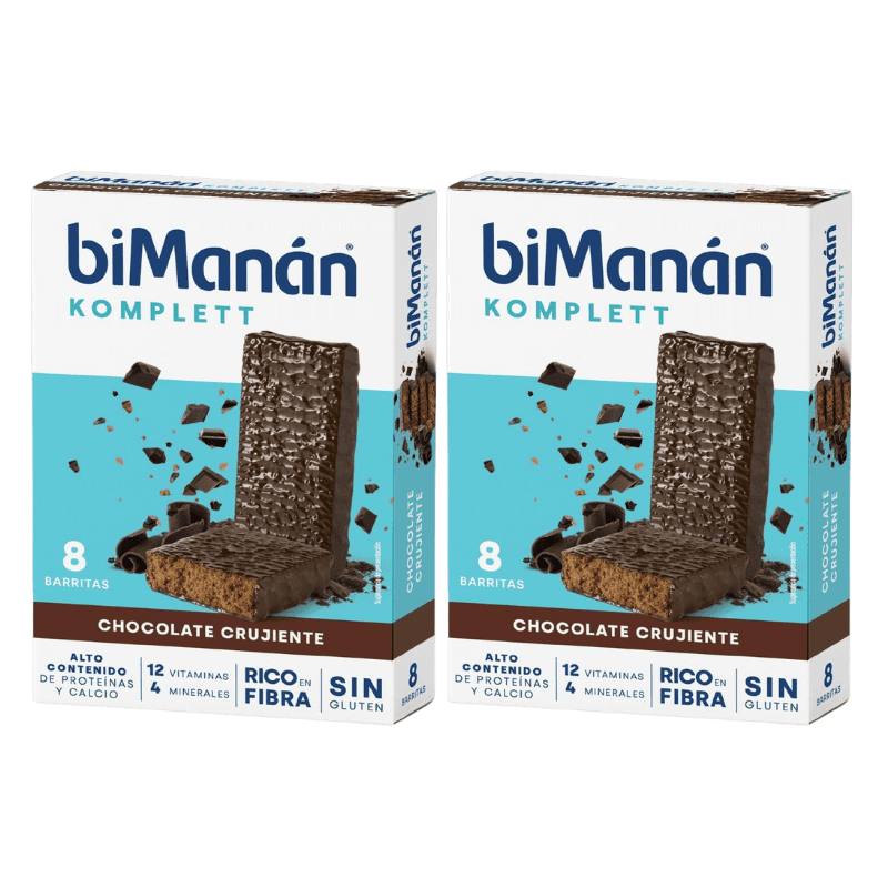 biManán Komplett Barritas sabor Chocolate Crujiente 8 unidades